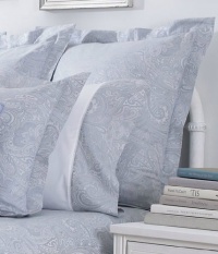 Lauren by Ralph Lauren Bedding Suite Pale Blue Paisley Euro Sham