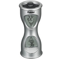 Polder Digital Hourglass Kitchen Timer, Silver