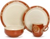 Denby Fire Chilli 4-Piece Place Setting, Service for 1