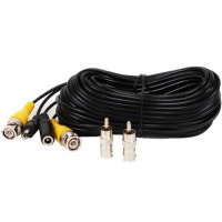 VideoSecu Video & Power 50 Feet BNC RCA Cable for Security Cameras 1JD