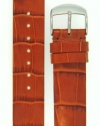 Fits Philip Stein size 1 18mm Cinnamon Tan Alligator Grain Leather Watchband With Spring Bars By JP Leatherworks