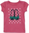 Carter's S/S Graphic Tee - Hot Pink Slippers-6