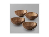 Nambe Butterfly Individual Salad Bowls, Set of 4