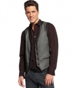 An easy way to elevate any casual look is this vest from INC International Concepts. Ideal for any situation.