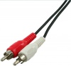 C&E 50 feet 2 RCA Male to Male Audio Cable (2 White/2 Red Connectors)