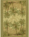 Couristan 2803/6387 Everest Palm Tree/Desert Sand 5-Feet 3-Inch by 7-Feet 6-Inch Rug