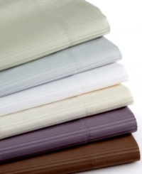 Sensationally soft with a tailored fit, these Charter Club pillowcases boast tonal striping on smooth, 400-thread count cotton sateen. Featuring MXL technology for a softer feel after every wash. Wrinkle resistant; quick drying.