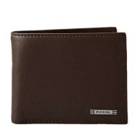 Fossli Men's 'Evans' Leather Zip Passcase Wallet