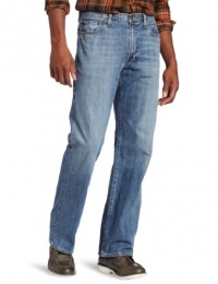 Lucky Brand Men's 181 Relaxed Straight Mid Rise Jean, Light Cardiff, 32x30