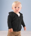 Rabbit Skins - Infant Hooded Full-Zip Sweatshirt - 3446 - 18M - Black