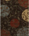 Surya Cosmopolitan Contemporary Area Rug, 5 by 8-Feet, Dark Brown