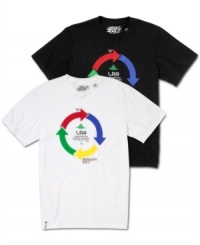 This graphic tee from LRG is the solution to your bland white t-shirt problems.