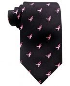 Raise awareness until there's finally a cure for breast cancer. This tie from Susan G. Komen is an empowering piece for every man.