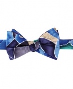 Keep your look colorful with a touch of class and this silk bow tie from Jerry Garcia.