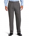 Louis Raphael Men's Total Comfort Wool Solid Pleated Dress Pant