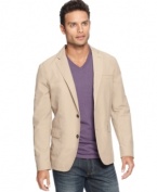 Take all the stuffiness out of boardroom style with this casual take on the classic blazer from American Rag.