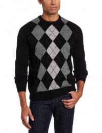 Geoffrey Beene Men's Soft Acylic Argyle Fancy Sweater