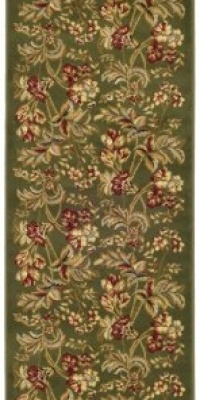 Area Rug 2x8 Runner Country & Floral Sage Color - Safavieh Lyndhurst Rug from RugPal