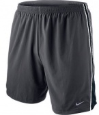 Nike Mens 7 Inseam Anthracite/Black 2 in 1 Dri-FIT Tempo Running Short