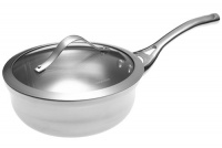 Calphalon Contemporary Stainless-Steel 2-Quart Chef's Pan with Glass Lid