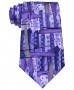 Break out of the box. This abstract-patterned tie from Jerry Garcia keeps your look creative.