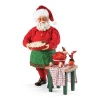 Department 56 Possible Dreams Santas Apple Pie Santa Figurine by Tom Brownin, 10.5-Inch