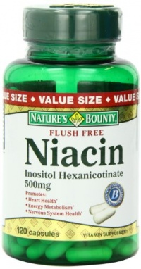 Nature's Bounty Flush Free Niacin 500 Mg, 120-Count