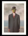 Le Fils de l'Homme (Son of Man), 1964 Framed Wall Art by Rene Magritte - 24.62W x 30.62H in.