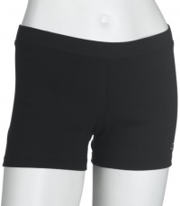 Champion Women's Double Dry Cotton Blend Boy Short, Black, Small