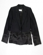 Maison Martin Margiela womens satin bottom blazer jacket