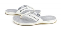 Sperry Womens Seafish White Thong Flip Flop Sandals