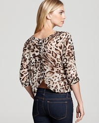 Unleash your animal magnetism in this effortlessly-chic leopard printed Lovers + Friends top--animal prints fearlessly lead the trends for fall.