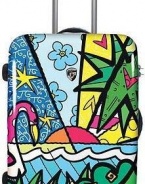 Heys USA Luggage Britto Palm 26 Inch Hardside Spinner, Palm, 26 Inch