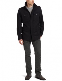 Ben Sherman Men's Military Melton 4 Pocket Jacket