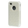 Dream Wireless Hybrid Diamond Decor Case for iPhone 4/4S - Retail Packaging - White