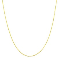 14 Karat Yellow Gold 0.7-mm Round Cable Chain (16 Inch)