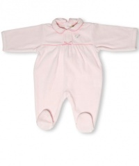 Leveret Velour Footed One Piece Coverall Romper (3-18 Months)