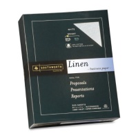 Southworth Fine Linen Paper, 25% Cotton, 24 lb, White, 500 Sheets (554C)