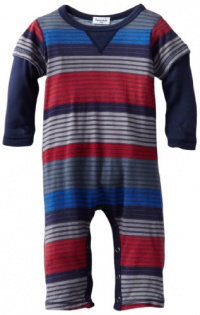 Splendid Littles Baby-Boys Newborn Camden Stripe Playsuit, Patriot, 3-6 Months