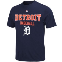 MLB Majestic Detroit Tigers Youth Kings of Swing T-Shirt - Navy Blue