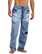 MJC International Mens Generic Faux Denim Pant