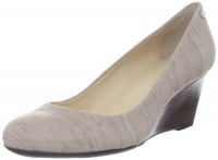 Calvin Klein Women's Saxton Marbled Leather Wedge Pump