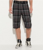 G by GUESS Narq Plaid Cargo Shorts