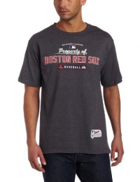 MLB Men's Boston Red Sox Property of Short Sleeve Basic Crew Neck Tee by Majestic