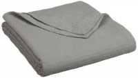 Calvin Klein Home Honeycomb Coverlet Queen Blanket, Nickel