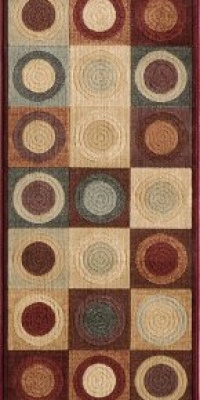 Area Rug 2x7 Runner Contemporary Red Color - Momeni Dream Rug from RugPal