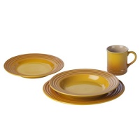 Le Creuset Stoneware 16-Piece Dinnerware Set, Dijon