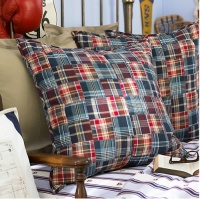 Lauren University by Ralph Lauren Bedding Layne Madras Plaid EURO Sham