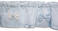 Baby Doll Bedding Regal Pique Window Valance, Blue