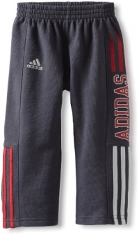 Adidas Boys 2-7 Fleece Action Pant, Dark Grey, 6